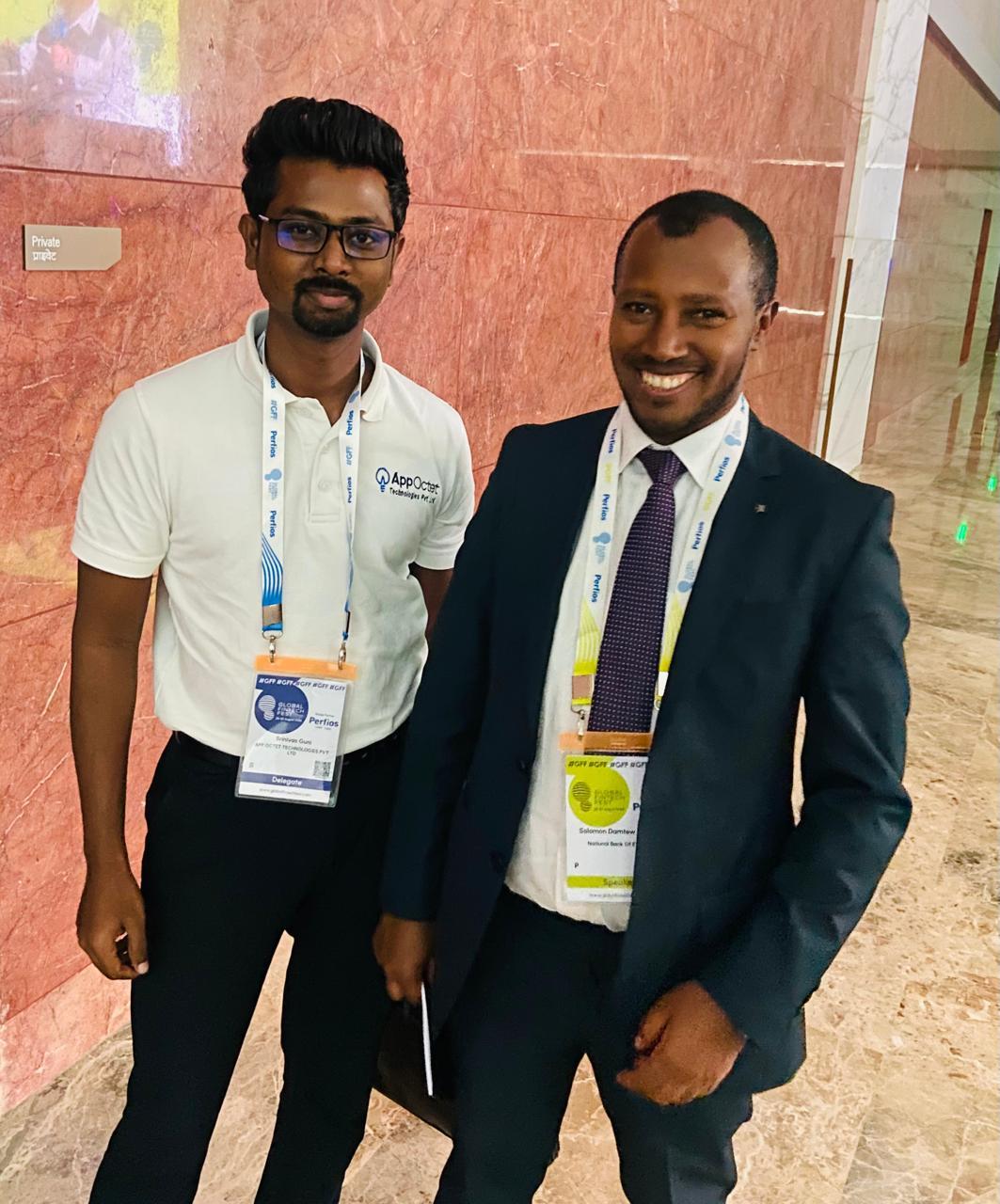 Meeting with Solomon, Director Of Payment In Ethiopia at GFF event